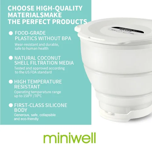 Vista 8 de Miniwell Sistema de filtración L901-01 Filtro de camping de agua con filtro reemplazable - para purificación de senderismo - Eliminar cloro