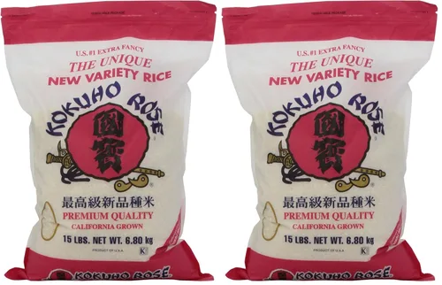 Vista 9 de Arroz de rosa Kokuho, 10 Libras
