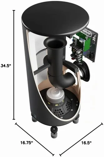 Vista 6 de SVS PC-2000 Pro - Subwoofer cilíndrico con puerto de 12" - Piano Gloss