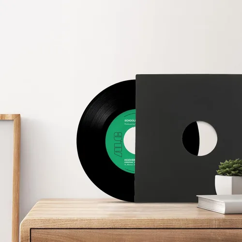 Vista 6 de 10 fundas de disco de vinilo de 12 pulgadas, 350 GSM, chaquetas de álbum en blanco, chaqueta de cartón con agujero exterior, cubiertas de álbum LP