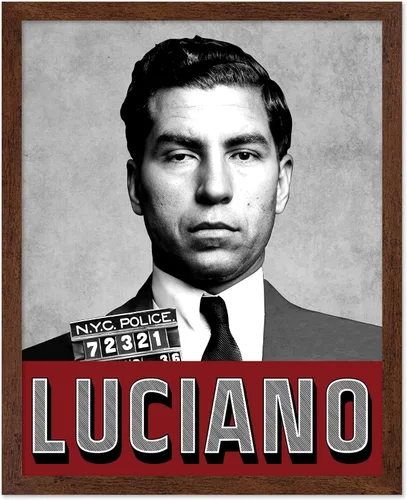 Vista 28 de Poster Master Póster Big Al - Impresión de retrato Big Al, arte de escarcara, arte de traje de Chicago, arte de gángster, arte del jefe del crimen