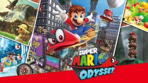 Vista 5 de Nintendo Switch Pro Controller with Super Mario Odyssey Full Game Download Code