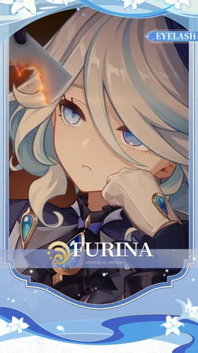 Vista 3 de KIRA KIRA Pestañas Furina Genshin Impact Cosplay Focalors Pestañas postizas negras con diamantes de imitación Doki Furina Fontaine Pestañas Cosplay