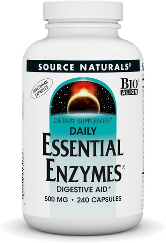 Vista 6 de Source Naturals Enzimas esenciales diarias, 500 mg - 60 cápsulas