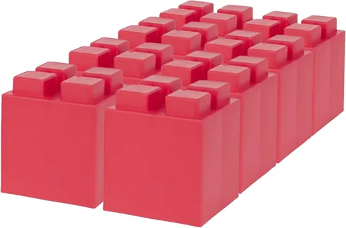 Vista 67 de EverBlock Paquete modular de plástico de tamaño natural de 3 x 3 pulgadas Bloques de construcción gigantes Fácil de conectar y reutilizar Uso