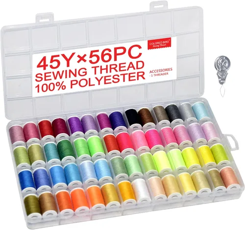 Vista 8 de Kit de costura de 100 colores Juego de hilo de poliéster práctico