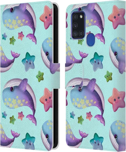 Vista 195 de Head Case Designs Officially Licensed Carla Morrow Colorful Space Dice Patterns Leather Wallet Case Compatible with Samsung Galaxy A07 4G