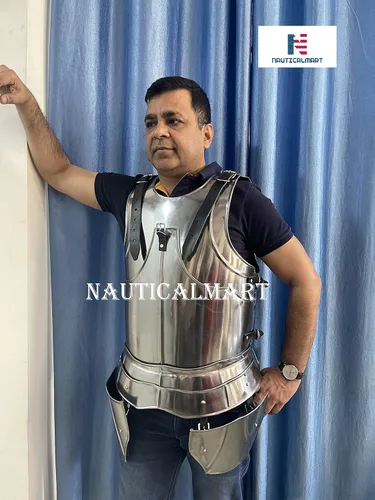 Vista 3 de NauticalMart Traje gótico de armadura, armadura de caballero medieval