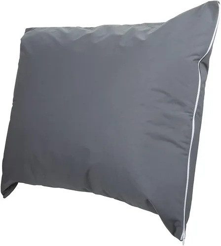 Vista 2 de ForPro Professional Collection Protectores de almohada impermeables de alta calidad, fundas de almohada de tamaño estándar con cremallera, gris Gris