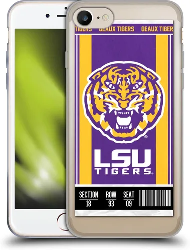 Vista 153 de Head Case Designs Funda de gel suave con licencia oficial de la Universidad Estatal de Louisiana LSU Camou compatible con Apple iPhone 7 Plus/iPhone