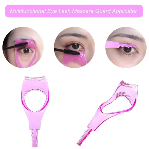 Vista 3 de Lashes Buddy - Herramienta de cepillo aplicador de pestañas postizas para usar pestañas, herramienta de maquillaje 3 en 1, aplicador de protección