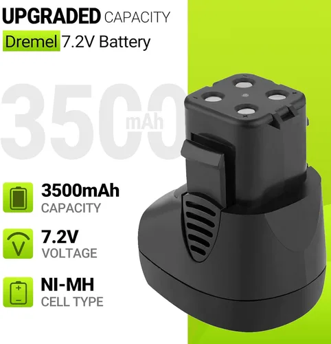 Vista 2 de Batería de 7,2 voltios 3500mAh para Dremel 7700-01 y 7700-02 757-01