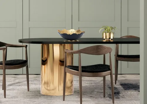 Vista 4 de Cuenco de hojas para servir frutas, aperitivos, negro y dorado, elegante decoración del hogar, mesa de mesa, charcutería, plato de tocador