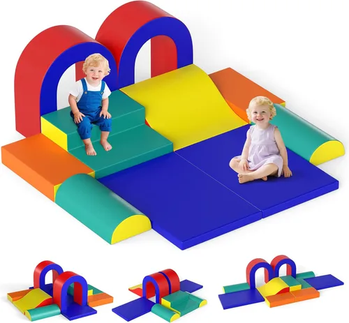 Vista 8 de Olakids - Juguetes de escalada para niños pequeños de 10 piezas para Gris