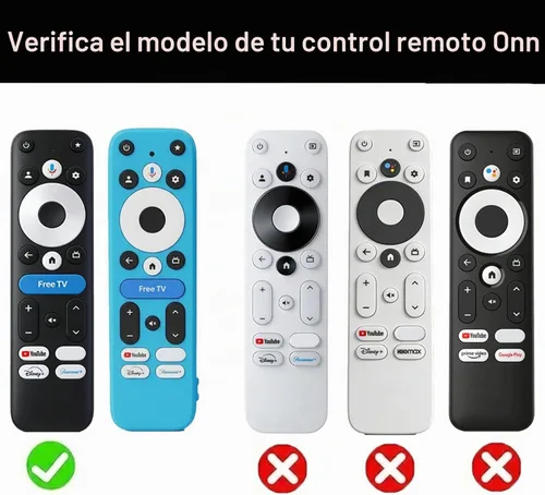 Vista 2 de Funda para control remoto Onn 4K Pro, TOKERSE Cover compatible con Onn Google TV 4K Plus/Pro Streaming Device Control remoto antideslizante a prueba