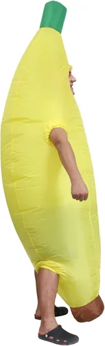 Vista 6 de Inflatable Banana Costume Adults, Funny Blow Up Suit for Halloween