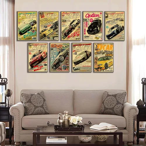 Vista 6 de VejiA JDM - Póster de automóvil para pared, impresiones artísticas de auto apanese, impresiones artísticas de superdeportivo