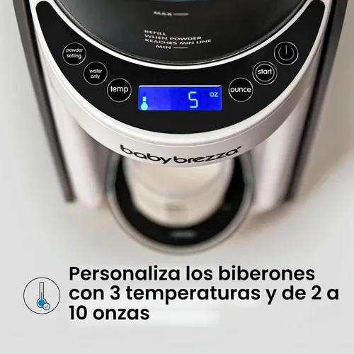 Vista 3 de Baby Brezza Nueva y Mejorada Máquina Dispensadora de Fórmula Formula Pro Advanced - Mezcla Automáticamente un Biberón de Fórmula Tibia al Instante