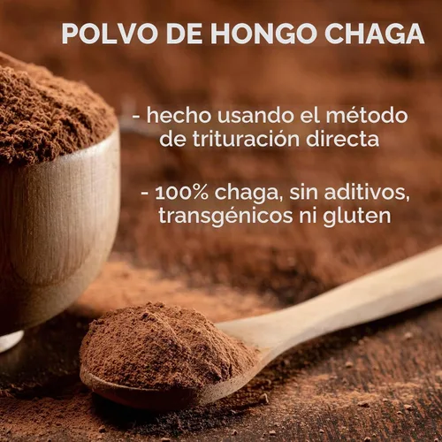 Vista 2 de Champiñones Chaga Polvo 8 oz