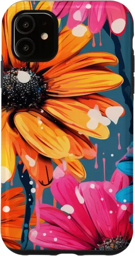 Vista 8 de Drip Gerbera Daisies Case for iPhone 17