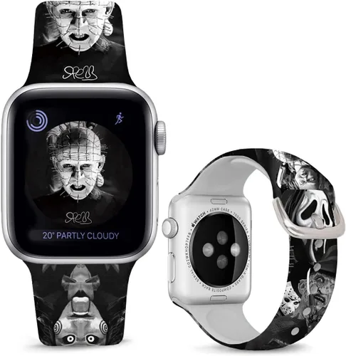 Vista 12 de Correas de silicona suave compatibles con Apple Watch de 38, 40, 41, 42, 44, 45, 46 y 49 mm, correas deportivas Ultra 2 para mujeres y hombres