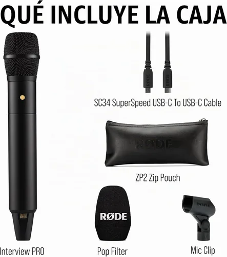Vista 9 de RØDE Interview PRO Micrófono de condensador de mano inalámbrico con un