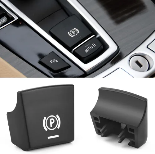 Vista 8 de Jaronx Compatible con cubierta de botón de freno de estacionamiento BMW X1 F48 2016-2019/X2 F39 2018-2019/2'F45 F46 2014-2019, interruptor