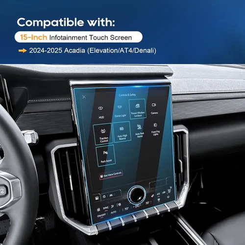 Vista 2 de LFOTPP Protector de pantalla para GMC Acadia 2025 - Acadia 2024-2025 (Elevation/AT4/Denali) pantalla táctil de 15 pulgadas [Nano Film] Accesorios