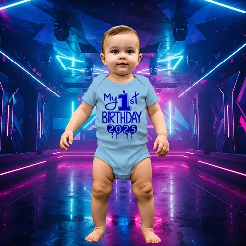 Vista 2 de Reaxion Traje de cuerpo entero hecho a mano para bebé niño y niña, mi primer cumpleaños 2024