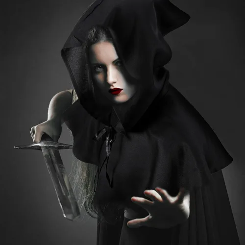 Vista 7 de Boyiee Disfraz medieval de Halloween con capucha para disfraz de médico de plaga, accesorio de cosplay pagano