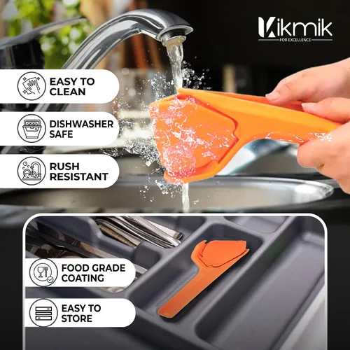 Vista 5 de Exprimidor de limón - 2 exprimidores de frutas manual plegables Citrusease: jugo sin esfuerzo con diseño ergonómico que ahorra espacio, apriete a