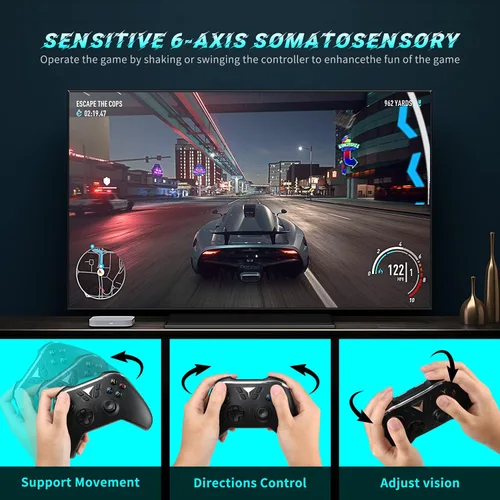 Vista 5 de Lampelc Controlador inalámbrico compatible con Xbox Series X&SXbox O-N-ESXEliteWindows 7810
