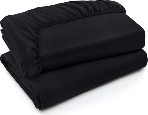 Vista 38 de Utopia Bedding - Paquete a granel de 2 sábanas bajeras ajustadas de microfibra cepillada suave con bolsillos profundos, resistentes al encogimiento