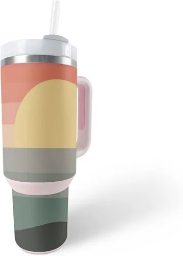 Vista 29 de MightySkins Skin - Vaso de vinilo compatible con Stanley The Quencher H2.0 FlowState de 40 onzas, color turquesa sólido, funda protectora, duradera