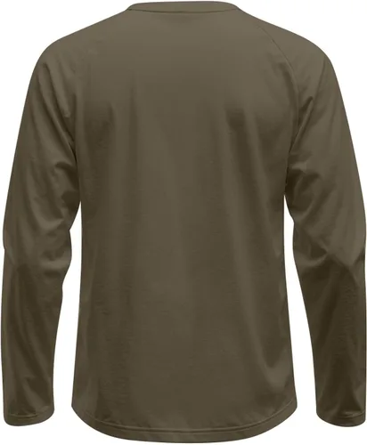 Vista 4 de Camisetas para hombre, manga larga, color sólido, cuello redondo, camisetas básicas informales, M-3XL