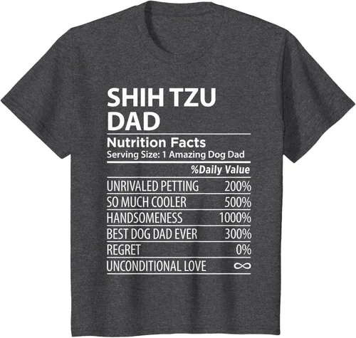 Vista 37 de Shih Tzu Dad - Camiseta divertida para dueño de perro Shih Tzu, Negro