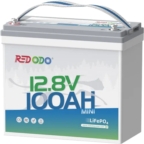 Vista 10 de Redodo Batería de litio Bluetooth inteligente de 12 V 50 Ah LiFePO4 para motor de arrastre, protección contra bajas temperaturas, vida útil de 10