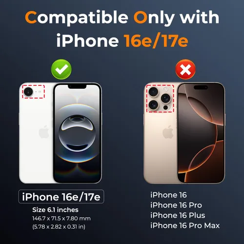Vista 61 de Funda HakkTaoo para iPhone 13/iPhone 14 de 6.1 Pulgadas con Funda Deslizante para Cámara + Protector de Pantalla (2 Paquetes), Funda Protectora a