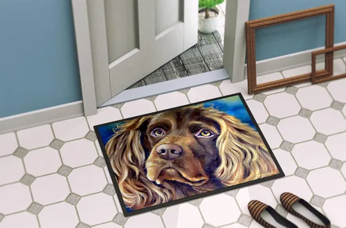 Vista 4 de Tesoros de la Caroline 7402jmat Boykin Spaniel para interiores o exteriores Mat, 24" H x 36" W, multicolor