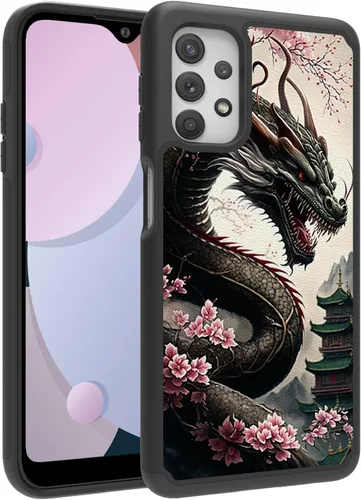 Vista 23 de Funda diseñada para Samsung Galaxy A32 (6.5 pulgadas), funda duradera para teléfono para niña bebé, negra, firmada para Galaxy A32 5G, funda Bebé