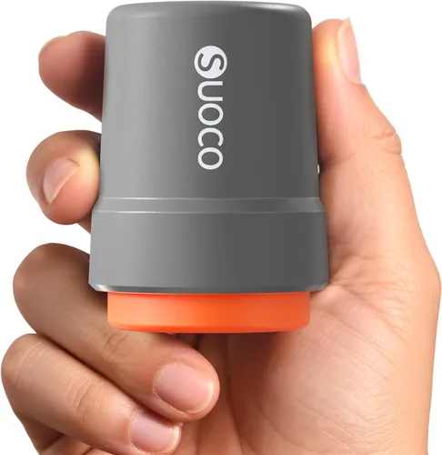 Vista 6 de SUOCO Bomba de vacío de viaje para bolsas de almacenamiento al vacío, mini bomba eléctrica inalámbrica recargable por USB para sellado de Negro