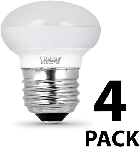 Vista 5 de Feit Electric BPR14DM / 927CA / 4 40W Equivalente 3.3 Watt Dimmable 300 Lumens LED R14 Bombilla, 2.3 "H x 1.5" D, 2700K Blanco suave, 4 piezas