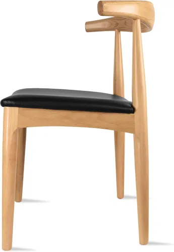 Vista 7 de 2xhome sillón de brazos estilo Eames, Madera Noble Natural