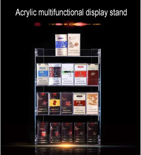 Vista 3 de GZHERVICES Expositores de cigarrillos para minoristas, vitrina de fósforos, estante de exhibición comercial para supermercados, tiendas