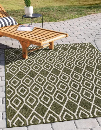 Vista 22 de Jill Zarin Outdoor Collection - Alfombra de área - Turcas y Caicos (2' 2" x 3' 1" Rectángulo Beige/Marrón)