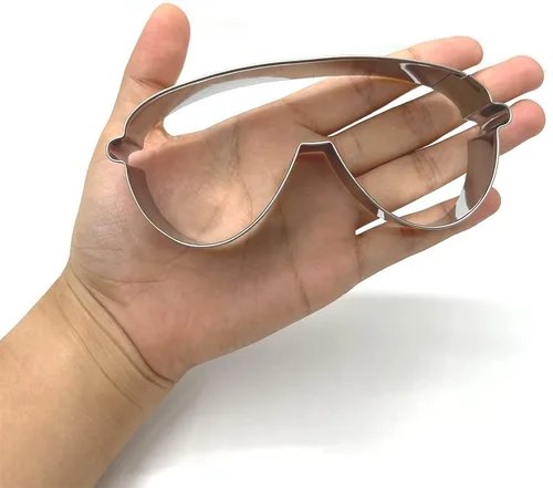Vista 4 de LILIAO Cortador de galletas para gafas/gafas de sol, 5 x 2 pulgadas, acero inoxidable