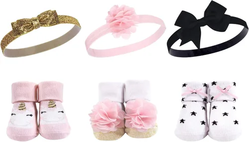 Vista 81 de Hudson Baby Conjunto de regalo de diadema y calcetines para niña