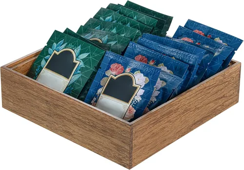 Vista 3 de Restaurantware -Eco Display Contenedor de condimentos de bambú de 13 x 6.5 x 3 pulgadas, 1 caja de especias profundas, extragrande, no se astilla