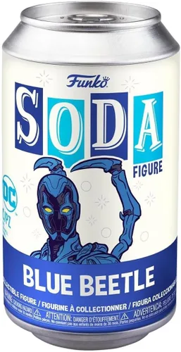 Vista 2 de Funko Vinilo SODA: DC - Blue Beetle - Blue Beetle - 1/6 probabilidades para variante de persecución rara - Figura de vinilo coleccionable - Idea