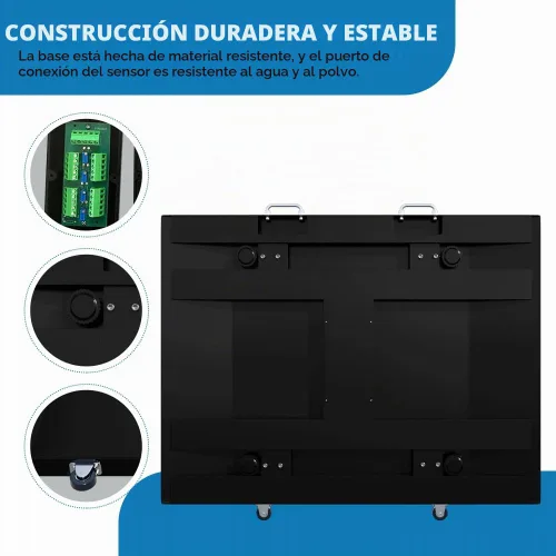 Vista 9 de Báscula para silla de ruedas 1000x0.1lb, Báscula médica digital con Rampa Doble Extendida portátil para uso doméstico